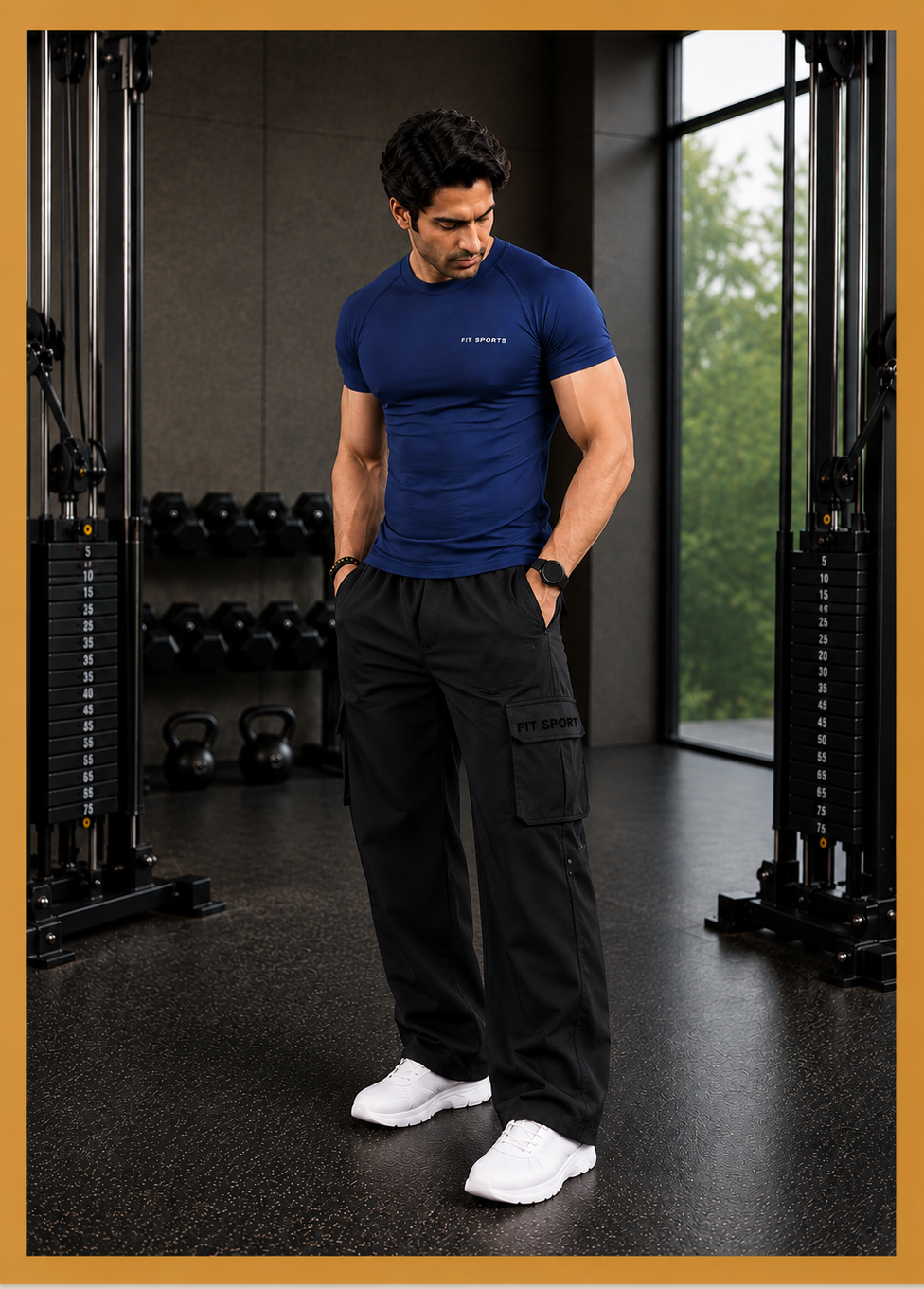 LIGHT BREATHABLE MEN BAGGY CARGO PANTS