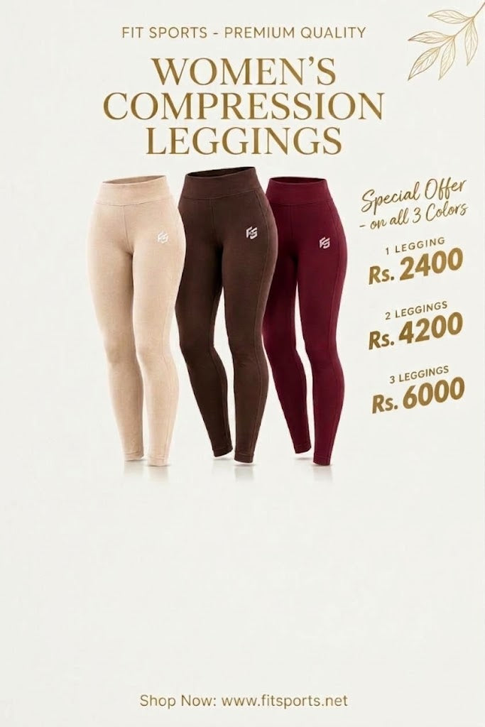 BUNDLE OFFER FOR WOMEN COMPRESSION LEGGINS WITH SIDE POCKETS