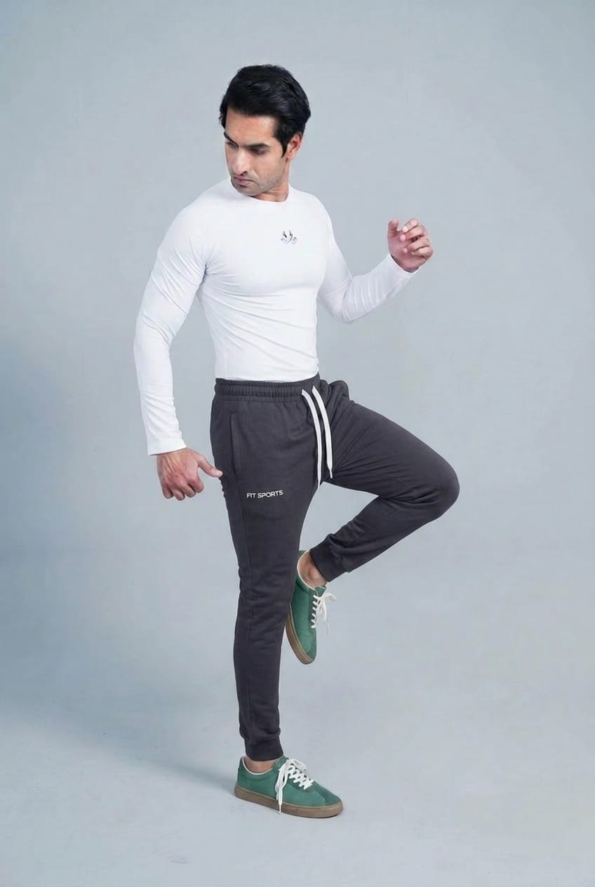 The Iron-Grid Heavyweight Slim Trousers