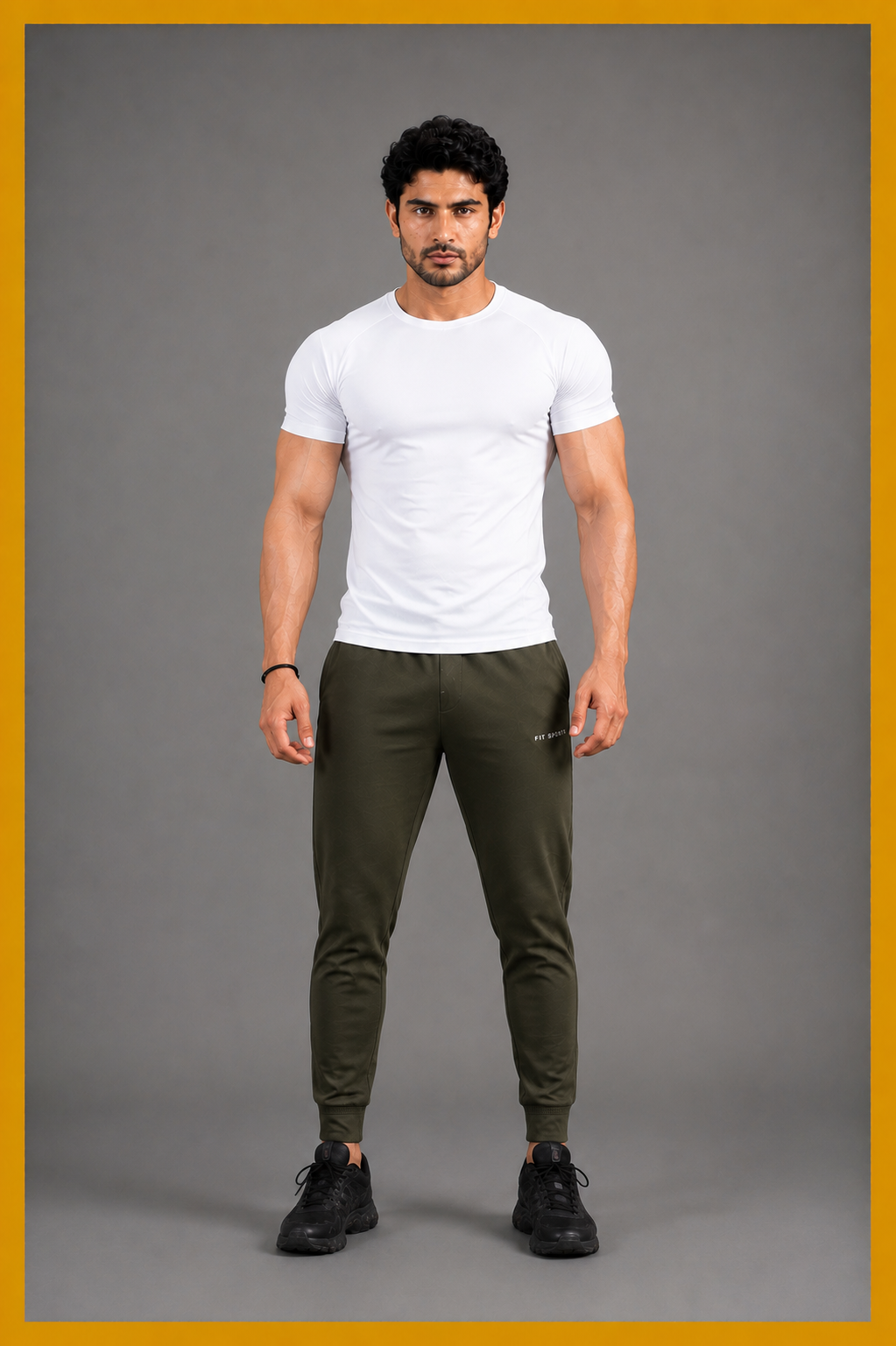The Iron-Grid Heavyweight Slim Trousers