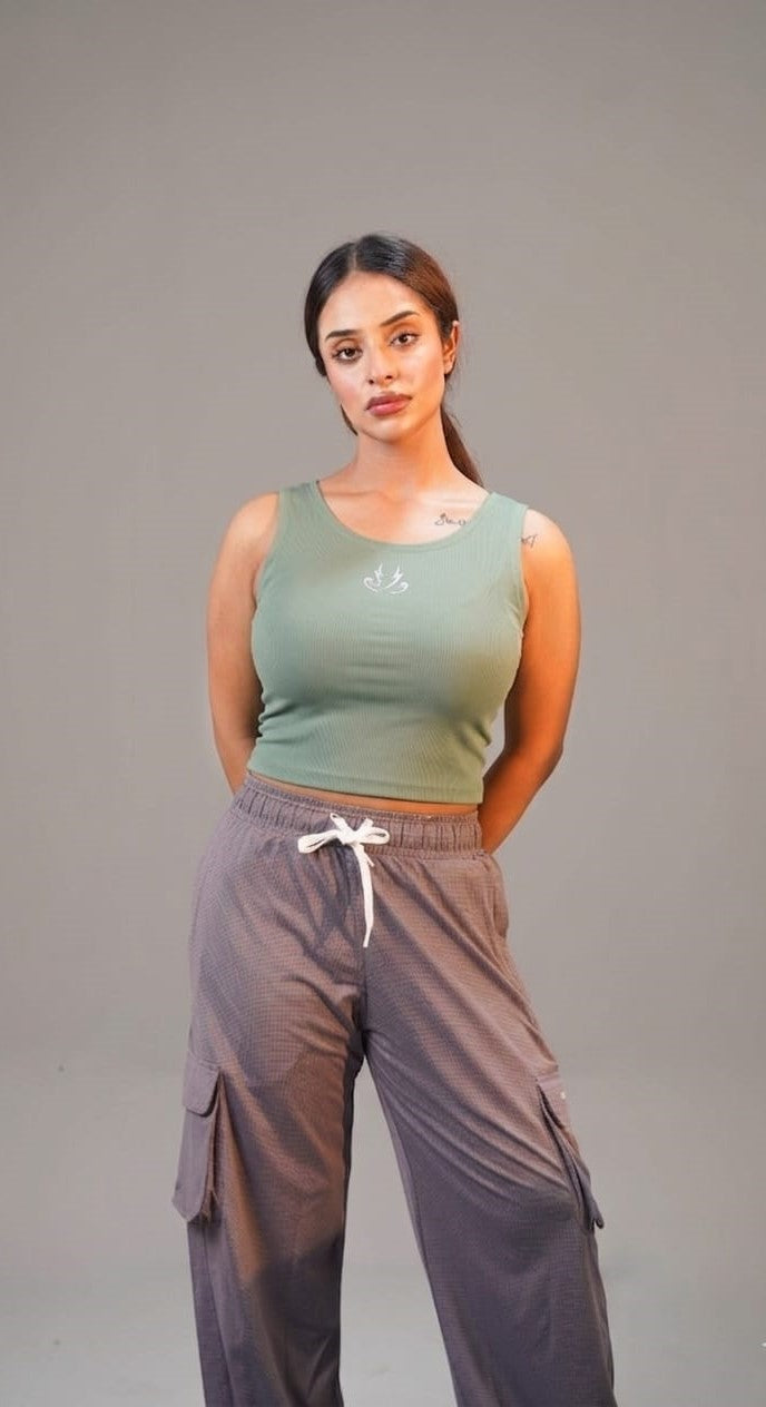 The Apex Textured Performance Crop Top