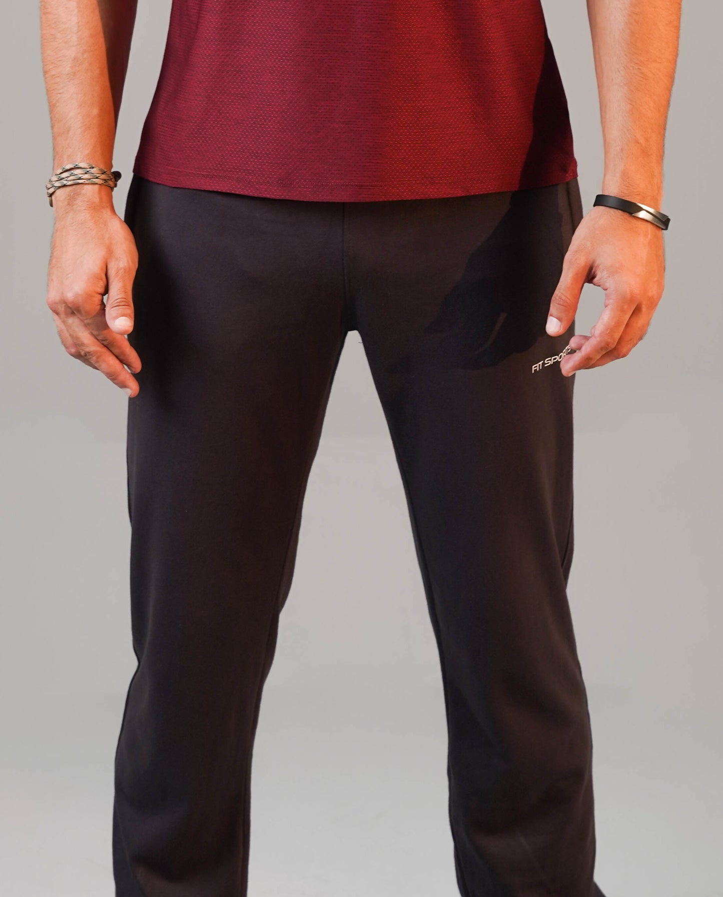 The Iron-Grid Heavyweight Slim Trousers