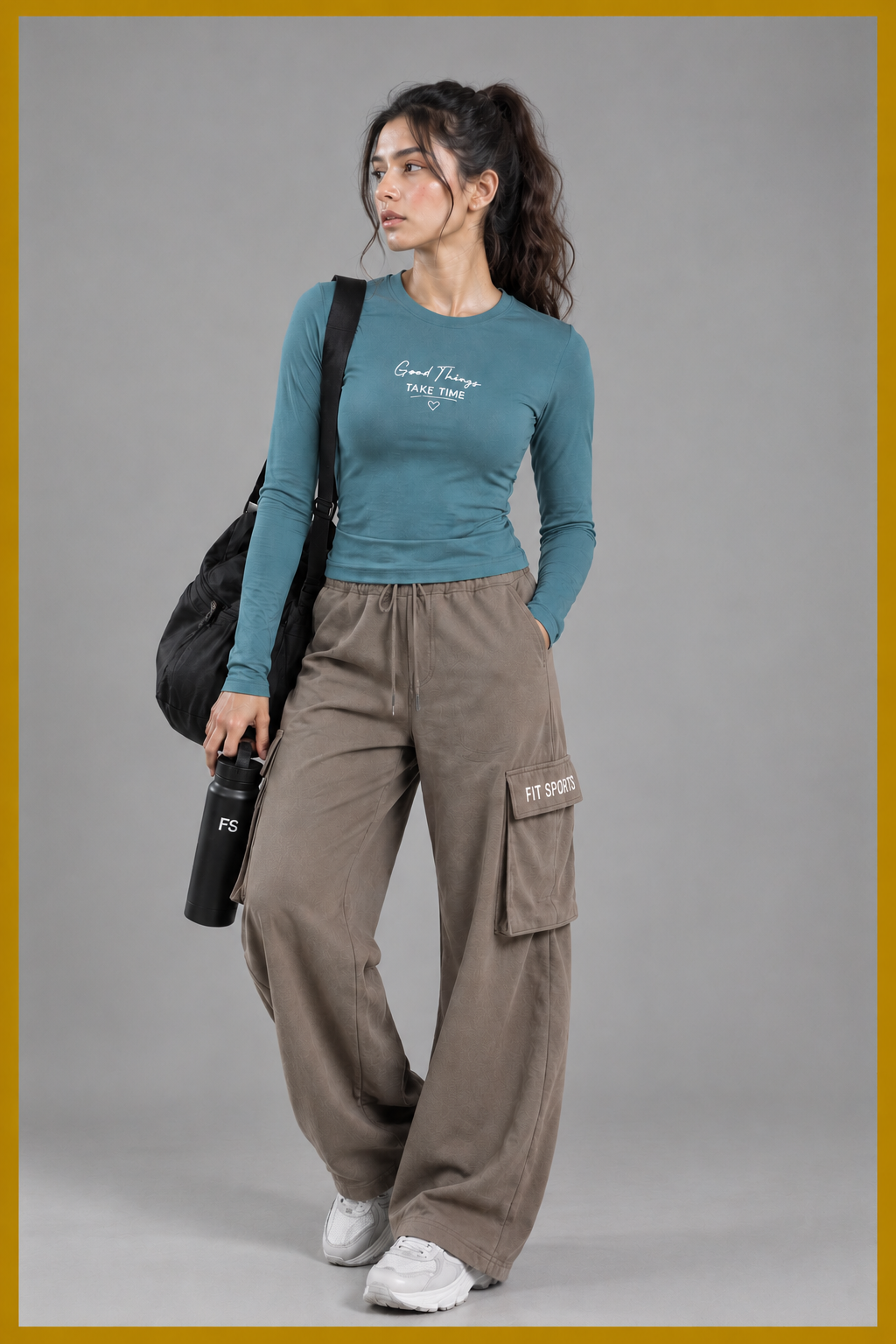 Women's Lycra Stretch Full-Sleeve Performance & Athleisure Tee