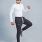The Iron-Grid Heavyweight Slim Trousers