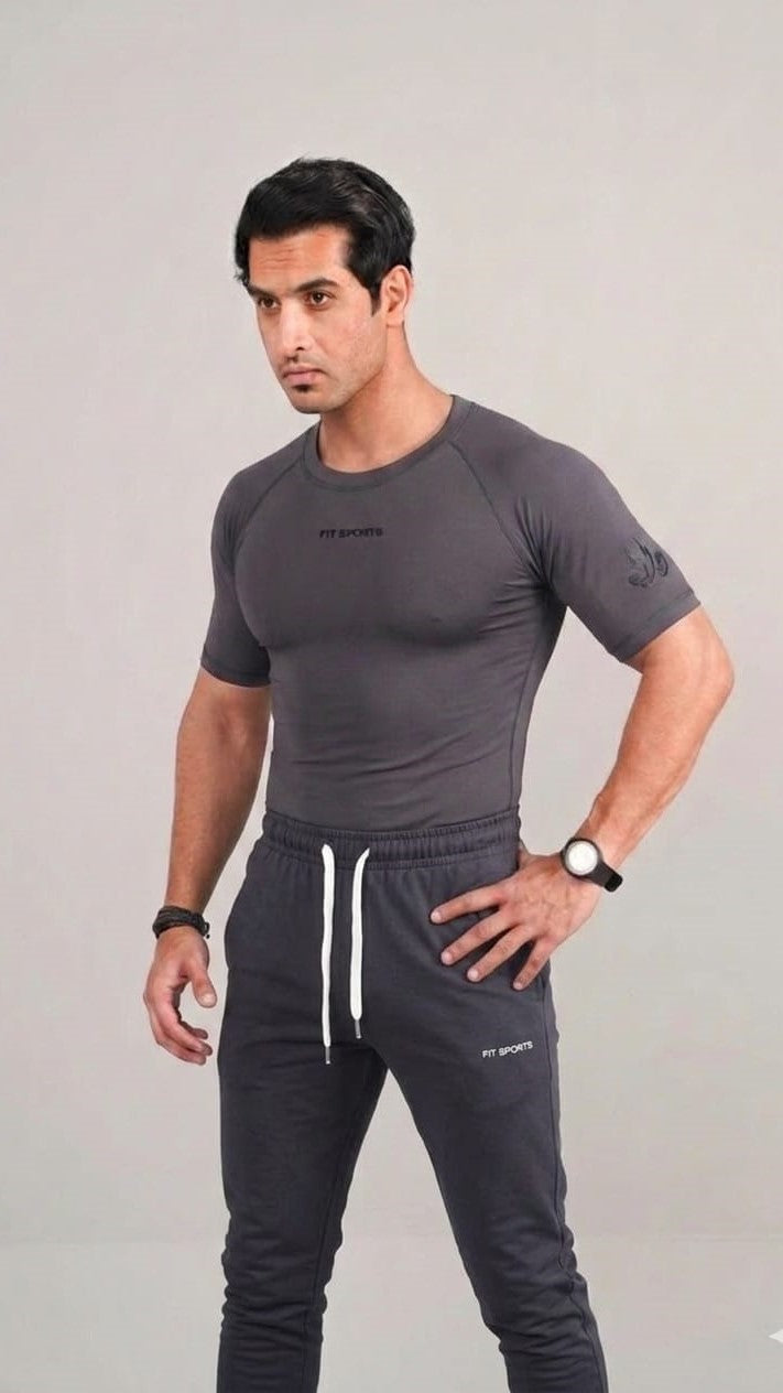 The Iron-Grid Heavyweight Slim Trousers