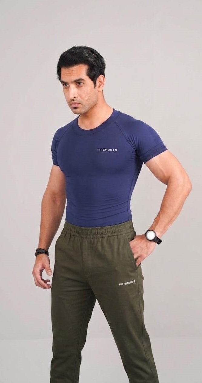 The Iron-Grid Heavyweight Slim Trousers