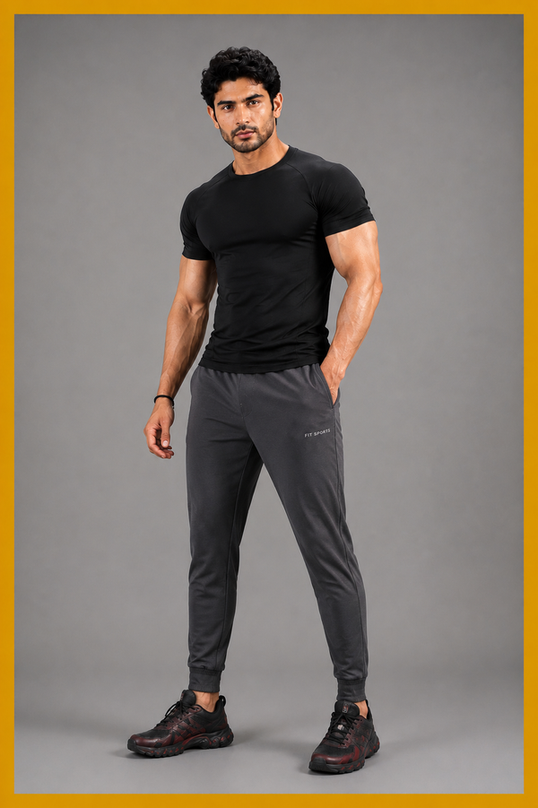 The Iron-Grid Heavyweight Slim Trousers