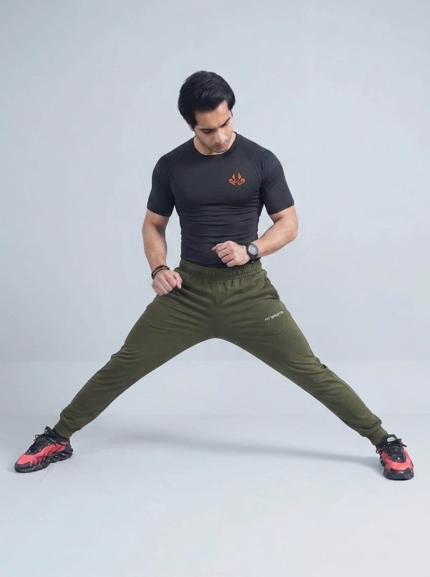 The Iron-Grid Heavyweight Slim Trousers