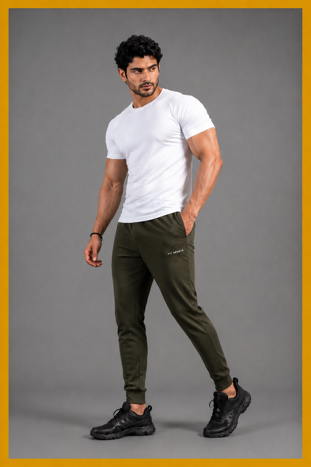 The Iron-Grid Heavyweight Slim Trousers