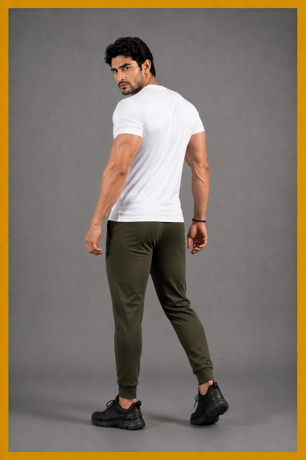 The Iron-Grid Heavyweight Slim Trousers
