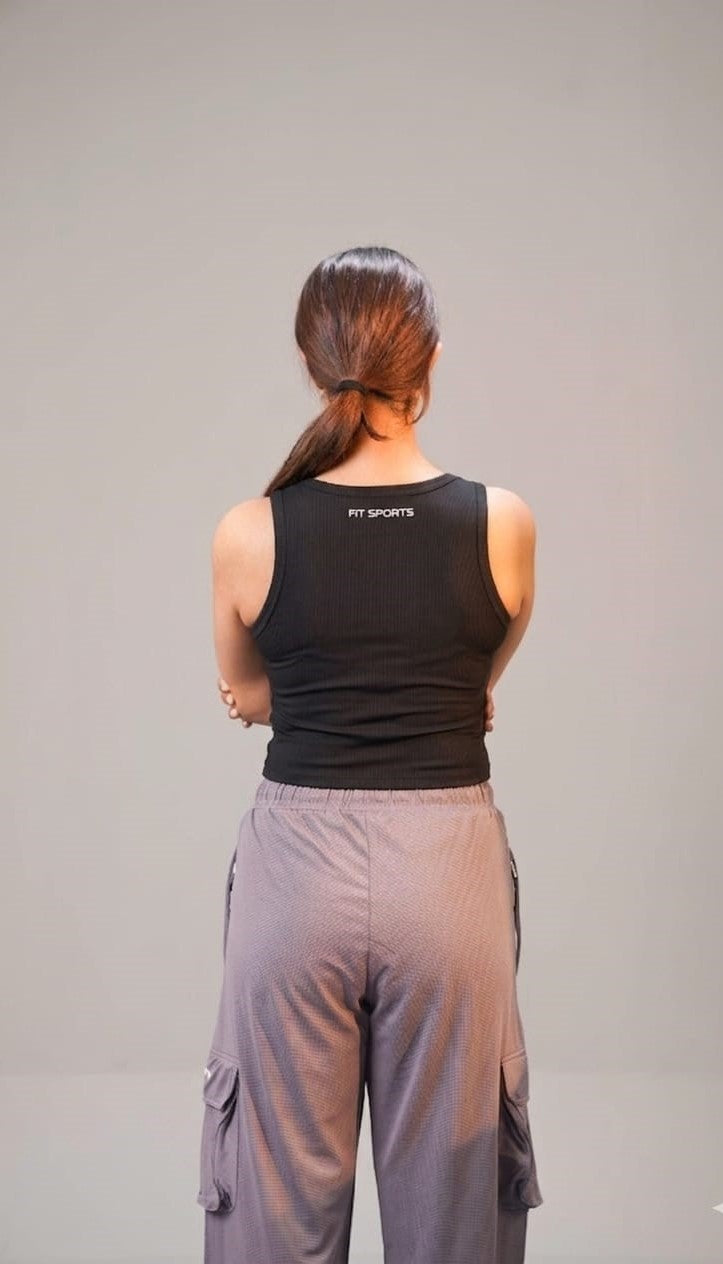 The Apex Textured Performance Crop Top