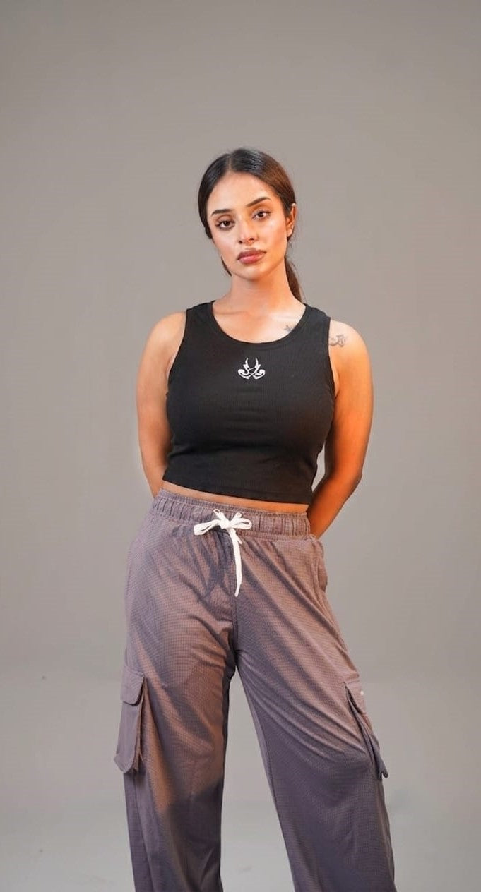The Apex Textured Performance Crop Top