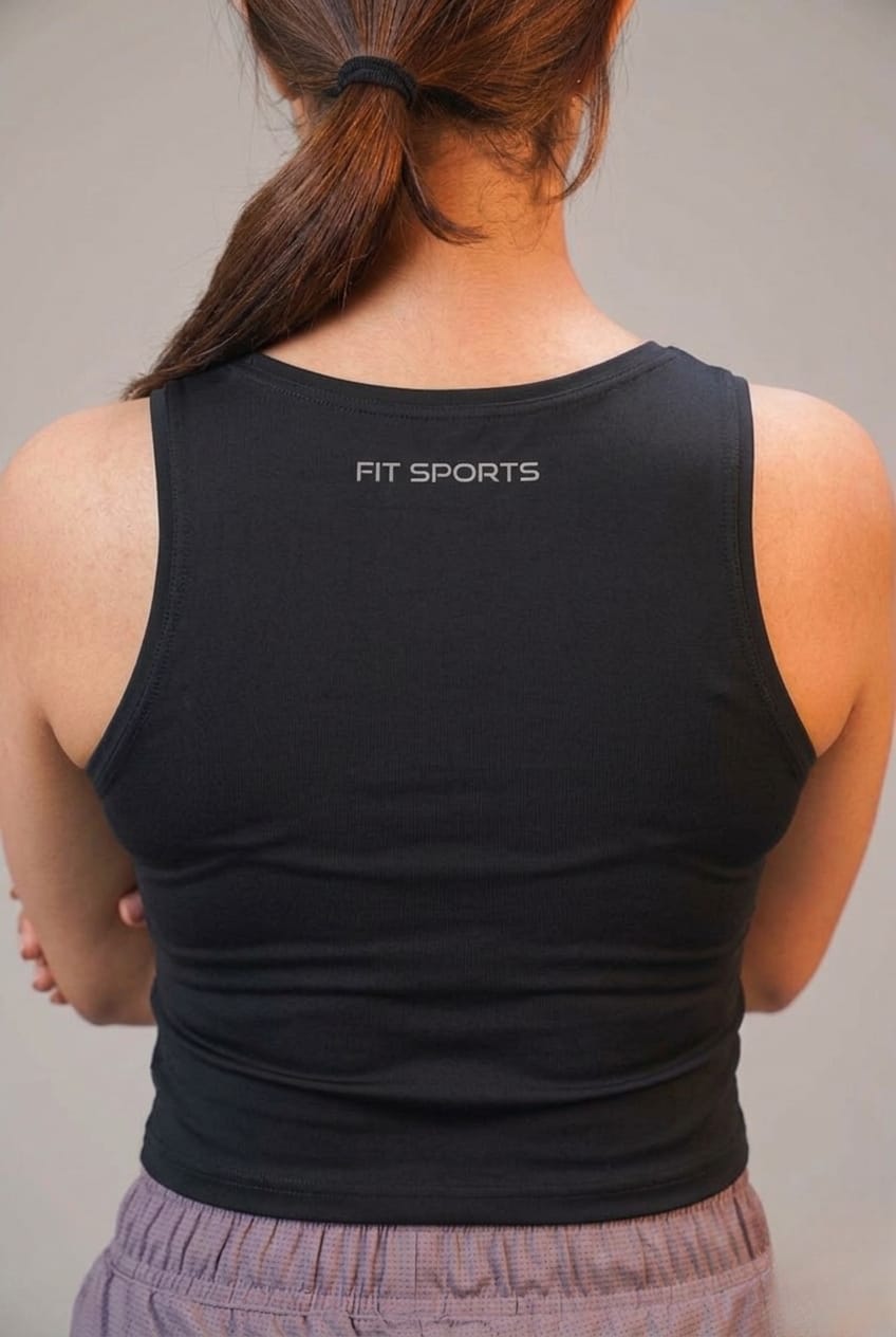 The Apex Textured Performance Crop Top