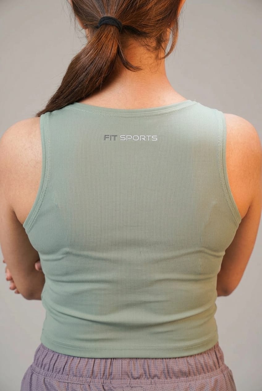 The Apex Textured Performance Crop Top