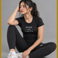 Women's Lycra Stretch Short-Body Fitted Performance Tee