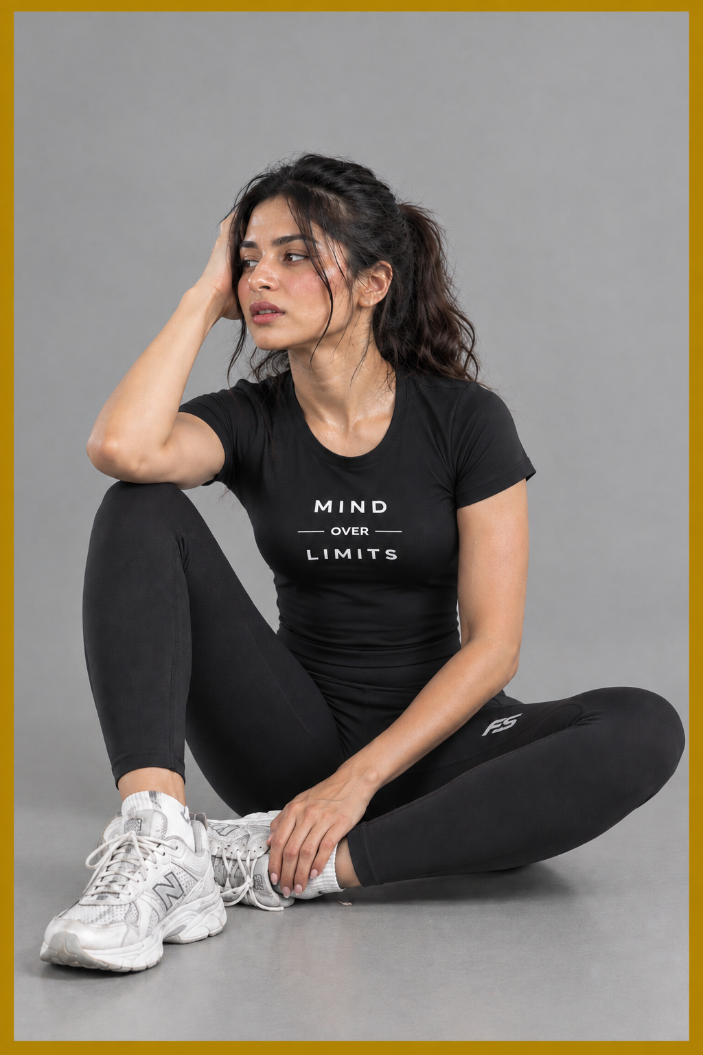 Women's Lycra Stretch Short-Body Fitted Performance Tee