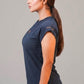 The Apex Contrast Jacquard Cap-Sleeve Tee