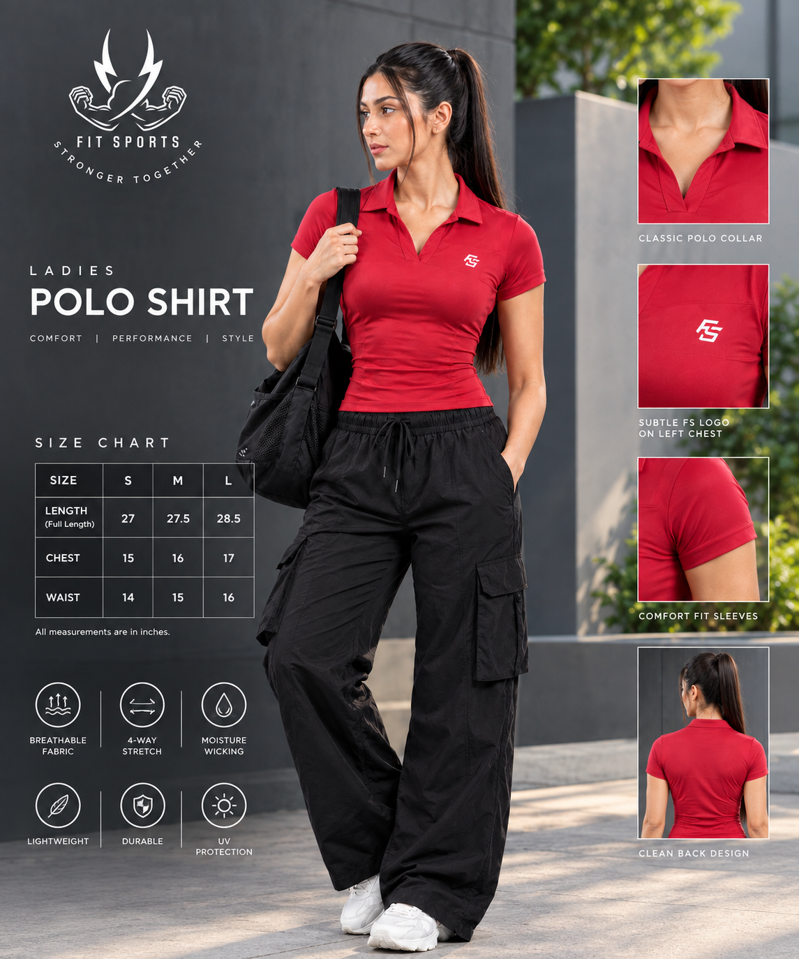 The V-Neck Polo Performance Compression Tee