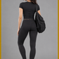 Women's Lycra Stretch Short-Body Fitted Performance Tee
