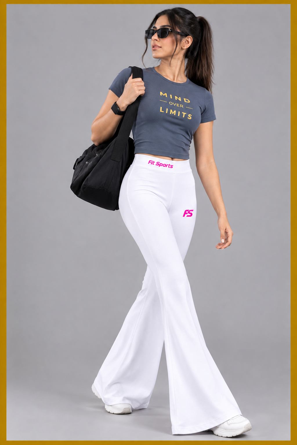 Women's Lycra Stretch Short-Body Fitted Performance Tee